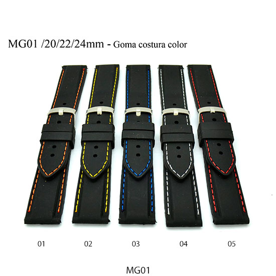 Malla de caucho para reloj MG01