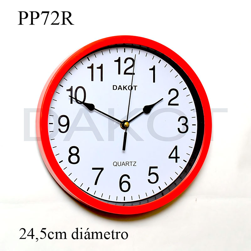 DA-PP72R-RJBL Reloj de Pared Dakot PP72R